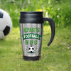 Personalised Football Thermal Travel Mug