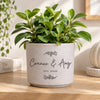 Personalised Botanical Flecked Ceramic Indoor Plant Pot
