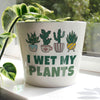 Personalised Big Text Large Ceramic Plant Pot