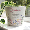 Personalised Pretty Floral Large Ceramic Plant Pot