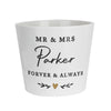Personalised Gold Heart Large Indoor Ceramic Plant Pot