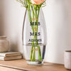 Personalised Couples Bullet Glass Vase