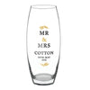 Personalised Couples Bullet Glass Vase