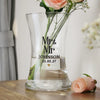 Personalised Couples Waisted Glass Vase