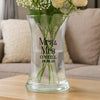 Personalised Couples Waisted Glass Vase