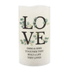Personalised LOVE LED Candle