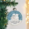 Personalised First Christmas as a Family Glass Bauble