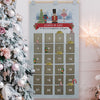 Personalised Felt Nutcracker Advent Calendar In Silver Grey