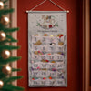 Personalised Felt Rocking Horse Advent Calendar In Silver Grey