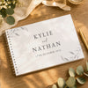 Personalised Botanical Off White Wedding Guest Book