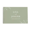 Personalised Botanical Sage Green Wedding Guest Book