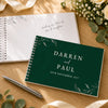Personalised Botanical Evergreen Wedding Guest Book