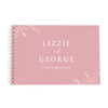 Personalised Botanical Soft Pink Wedding Guest Book