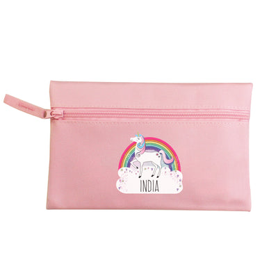 Personalised Unicorn Pink Pencil Case