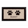 Personalised Paw Prints Pet Bowl Mat Non Slip