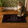 Personalised Reserved For Pet Bowl Mat Non Slip