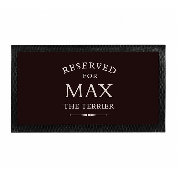 Personalised Reserved For Pet Bowl Mat Non Slip