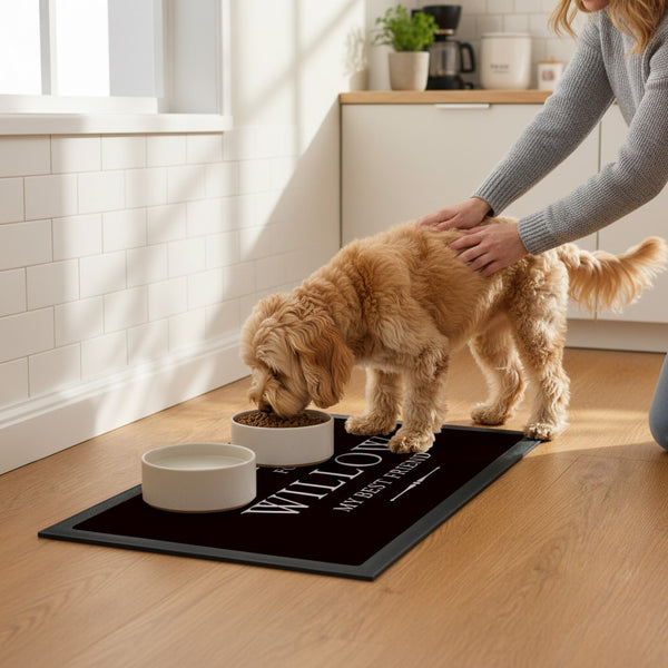 Personalised Reserved For Pet Bowl Mat Non Slip