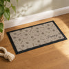 Personalised Brown Dog Icons Pet Bowl Mat Non Slip