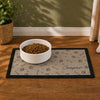 Personalised Brown Dog Icons Pet Bowl Mat Non Slip