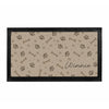 Personalised Brown Dog Icons Pet Bowl Mat Non Slip