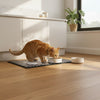 Personalised Black Stripe Pet Bowl Mat Non Slip