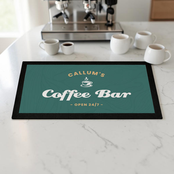 Personalised Drinks Station Mat