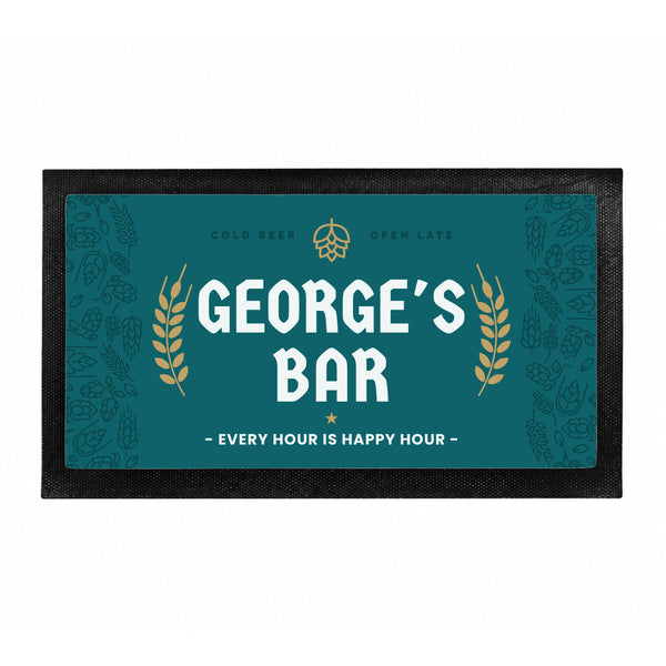 Personalised Beer Bar Mat
