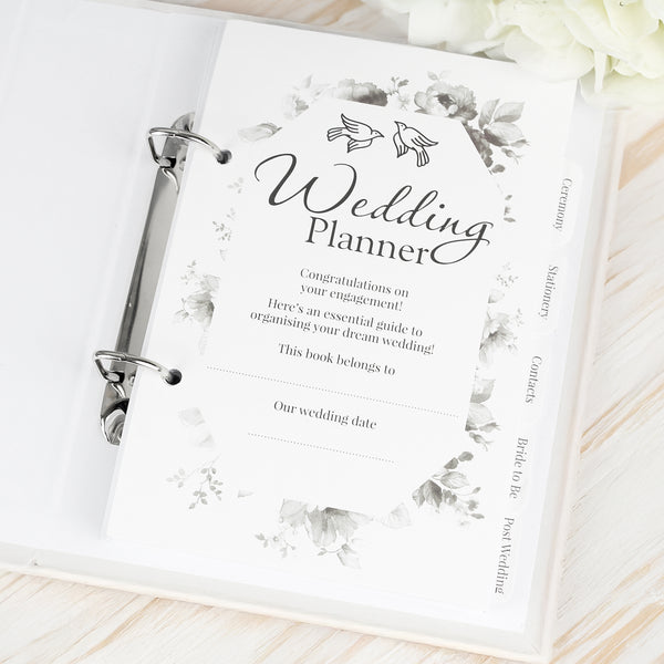 Personalised Black & Gold Wedding Planner