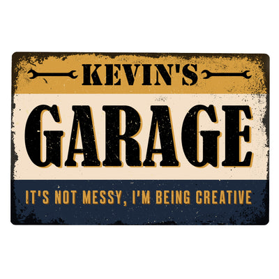 Personalised Garage Metal Sign