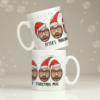 Personalised Photo Upload Santa Ceramic Mug