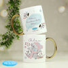 Personalised Me to You Cosy Winter Gold Handled Ceramic Mug