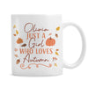 Personalised Loves Autumn Ceramic Mug
