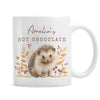 Personalised Hedgehog Autumn Ceramic Mug