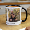 Personalised Multi Photo Upload Black Handle Ceramic Mug