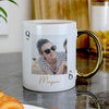 Personalised Photo Upload Queen Gold Handle Ceramic Mug