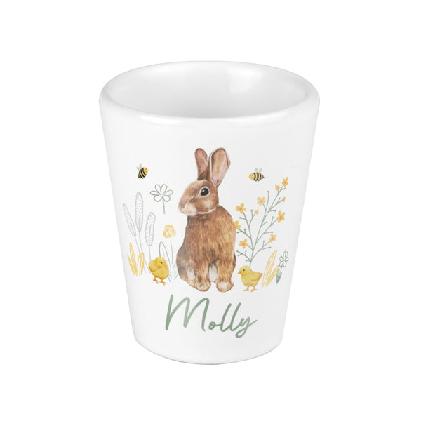 Personalised Easter Bunny Ceramic Egg Cup