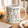 Personalised Christmas Pattern Ceramic Mug