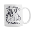 Personalised Cat Mama Gold Handle Ceramic Mug