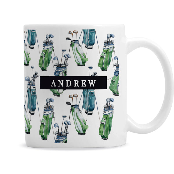 Personalised Golf Bag Ceramic Mug