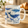 Personalised Whales Themed Ceramic Mug