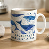 Personalised Whales Themed Ceramic Mug