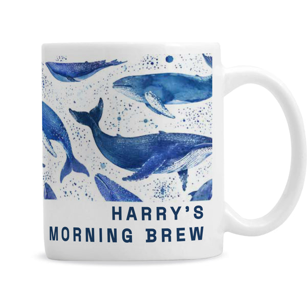Personalised Whales Themed Ceramic Mug