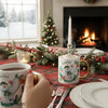 Personalised The Snowman Christmas Wishes Gold Handle Ceramic Mug