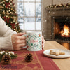 Personalised The Snowman Christmas Wishes Pattern Ceramic Mug