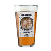 Personalised Cheers Photo Upload Beer Glass