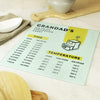 Personalised Air Fryer Chart Glass Chopping Board-Worktop Saver