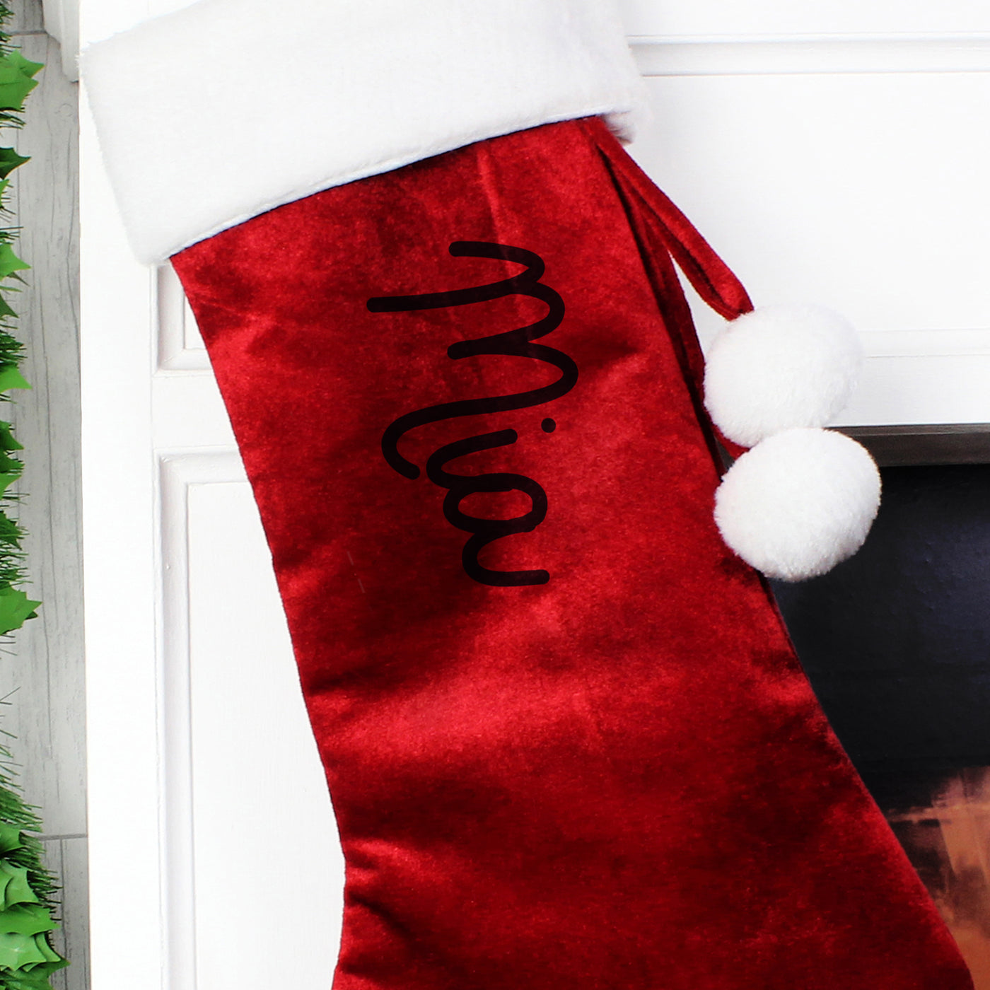 Copy of Personalised Name Only Red Christmas Stocking