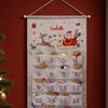 Personalised Santa Sleigh Advent Calendar In Silver Grey