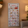 Personalised Santa Sleigh Advent Calendar In Silver Grey